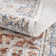 Brookdene Oriental Machine Washable Orange/Gray Area Rug