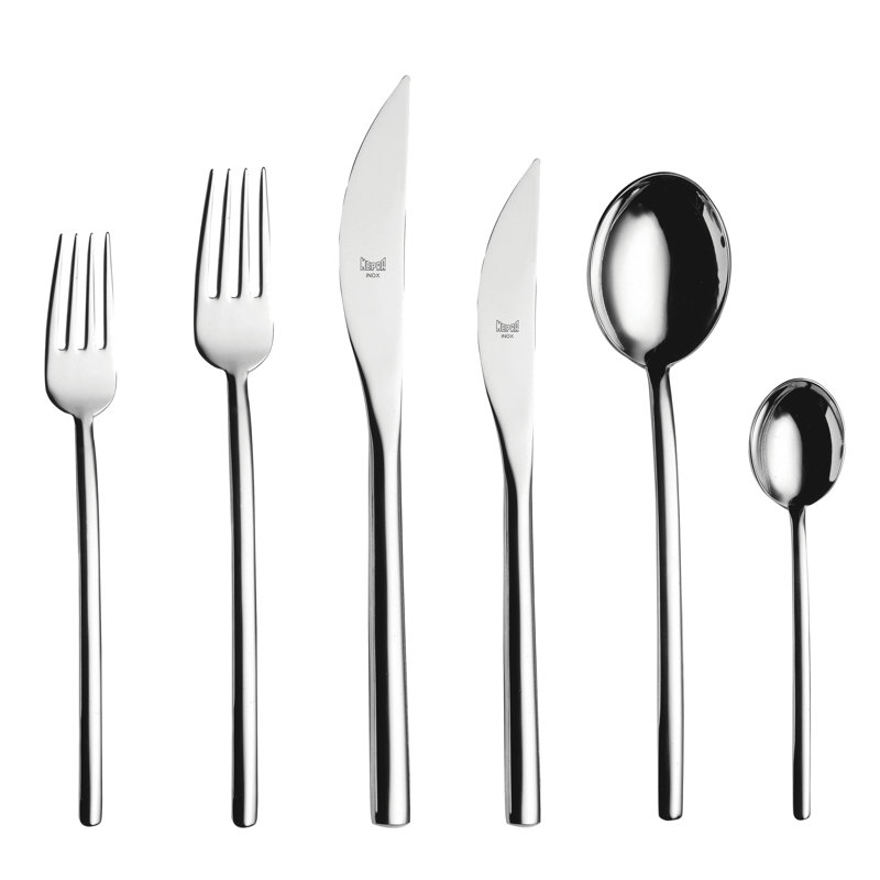 Due Flatware Set - 36 Pieces - Bronze, Silver