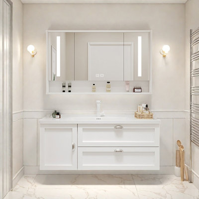 French light luxury simple bathroom cabinet