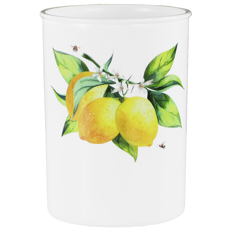 Pot à ustensiles en plastique, Citrons frais