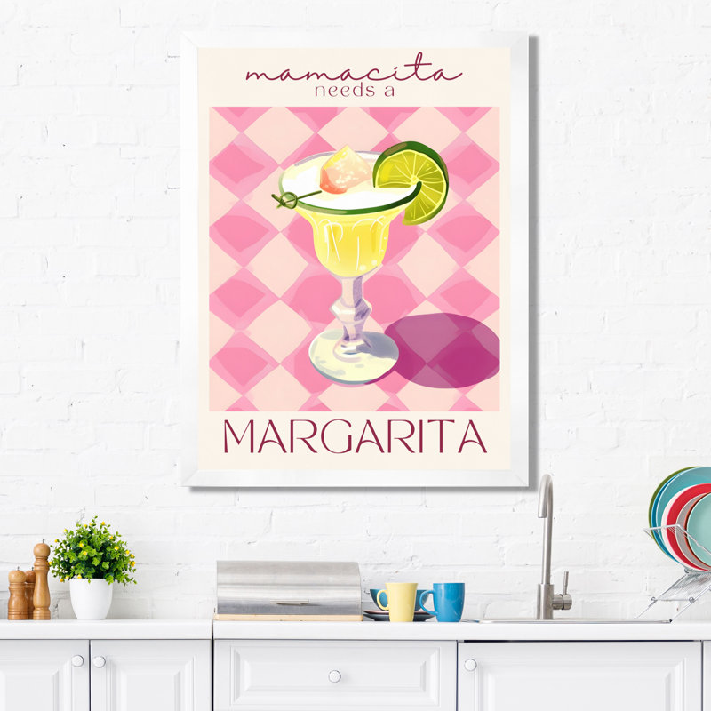 «Cocktail with Lime Slice For A Night Out I», impression d'art mural, Cadre photo blanc, H 20 po x l 12 po