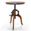 American Antique Industrial DIY Crank Table Wooden Three-Legged Table Bar Table Accent End Table-1272608583