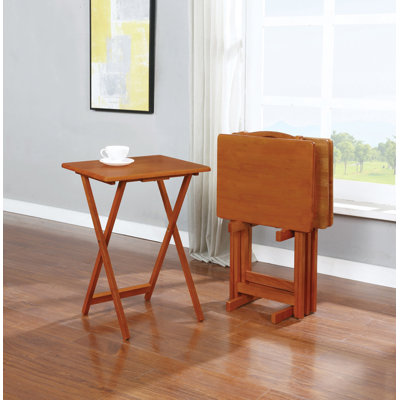 Solid Wood End Table Set