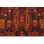 Tapis de couloir traditionnel tribal animaux en laine 3 x 10