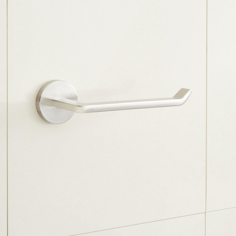 Drea Wall Mounted Spring Bar Toilet Paper Holder, Brushed Nickel