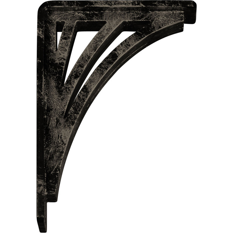 Support en fer forgé Nevio, Or pâle antique, H 8 po x l 2 po x P 5,5 po