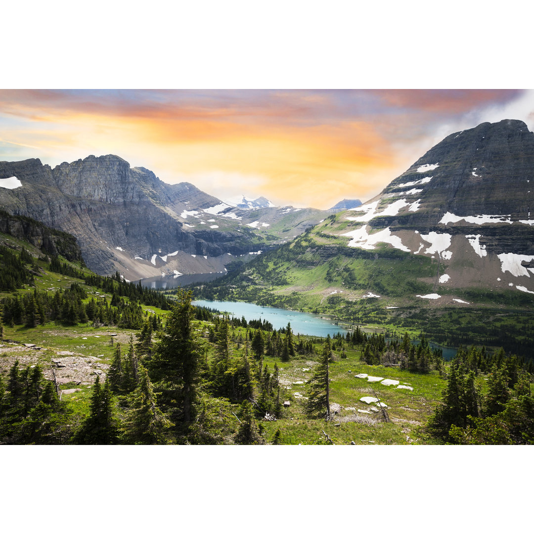 Glacier National Park von Stellalevi - Kunstdrucke auf Leinwand