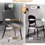 Chaise de salle à manger moderne et minimaliste-209913254-209913253