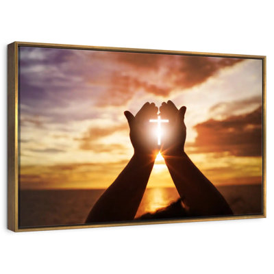 Croix de soleil brillante