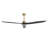 72" Solid Wood 3-Blade Ceiling Fan With Remote Control-740353691