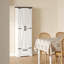 Armoire de rangement moderne avec tablettes réglables et portes de grange, idéale pour la cuisine et le garde-manger-157405374