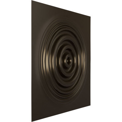 Panneau mural décoratif 3D peu profond l 19 5/8 po x H 19 5/8 po EnduraWall, UltraCover (couvre 2,67 pieds carrés)