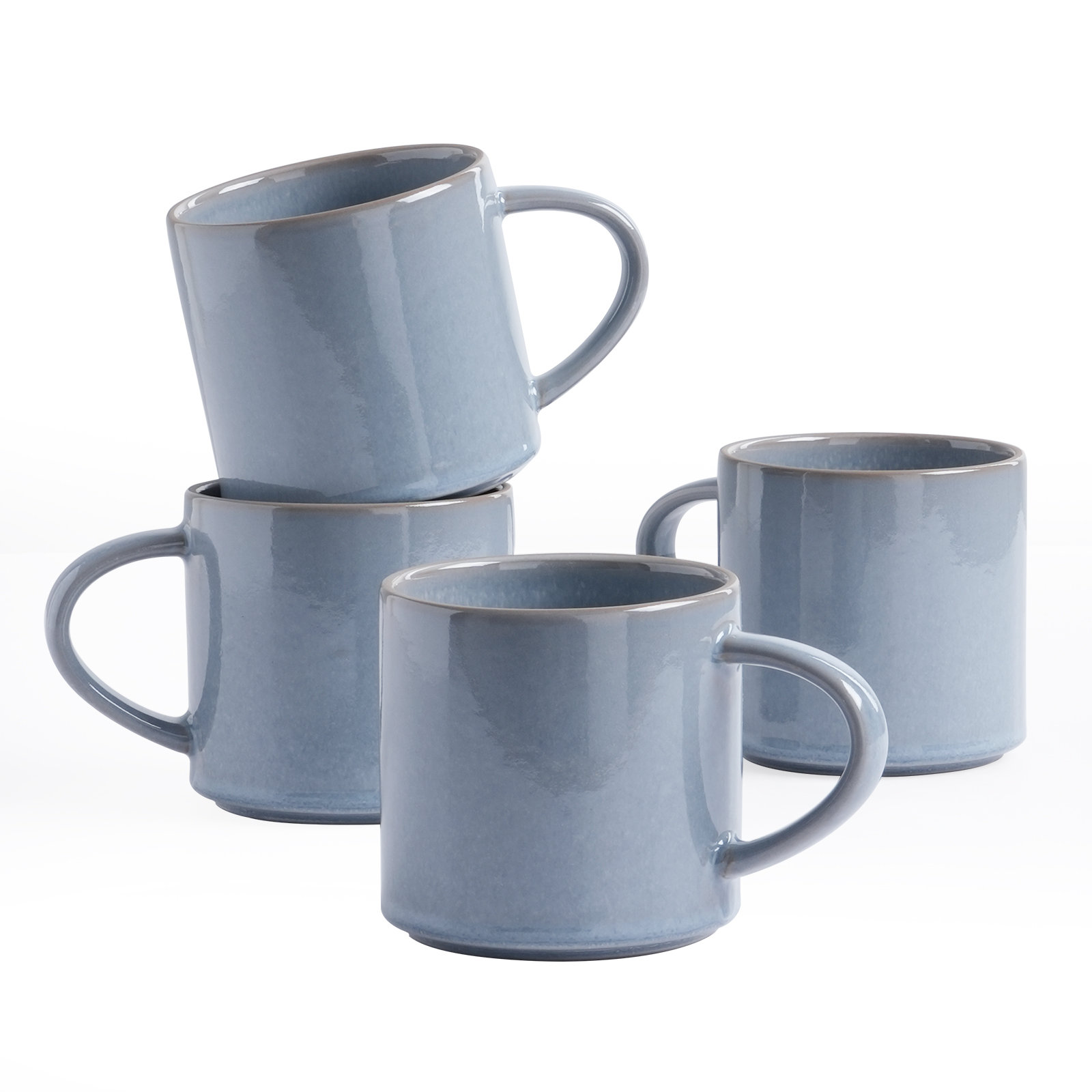 Famiware 14 oz Stoneware Coffee Mug (Set of 4) & Reviews | Wayfair