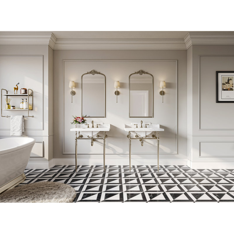 Robinet de salle de bain espacé Kingston, Polished Chrome