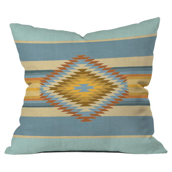 Coussin décoratif d’extérieur rétro fiesta, 26 po x 26 po