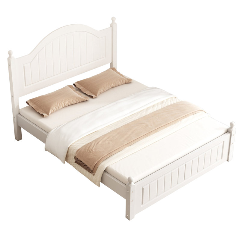 Bridlewood UK King - DE 150 X 200 Cm Solid Wood Bed with Mattress