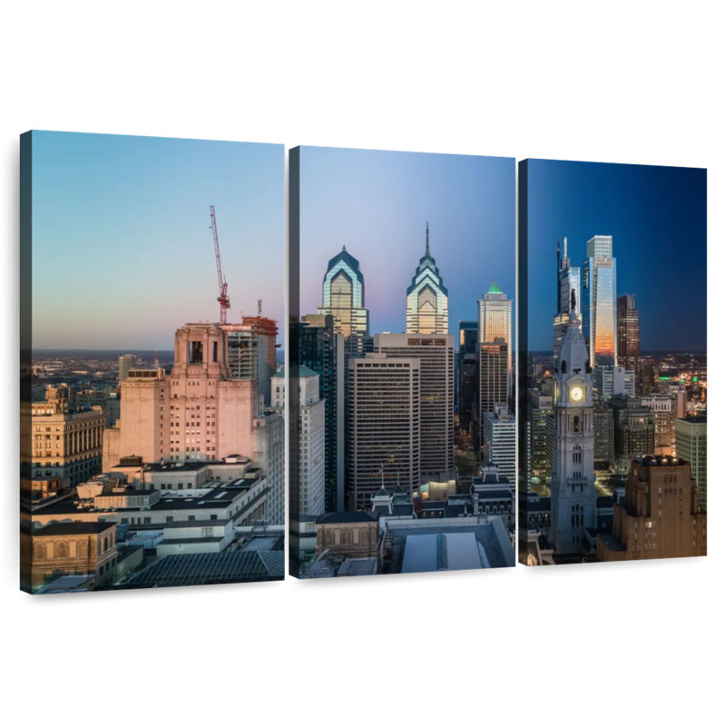 Nicci Philly Skyline, 42" H x 65" W