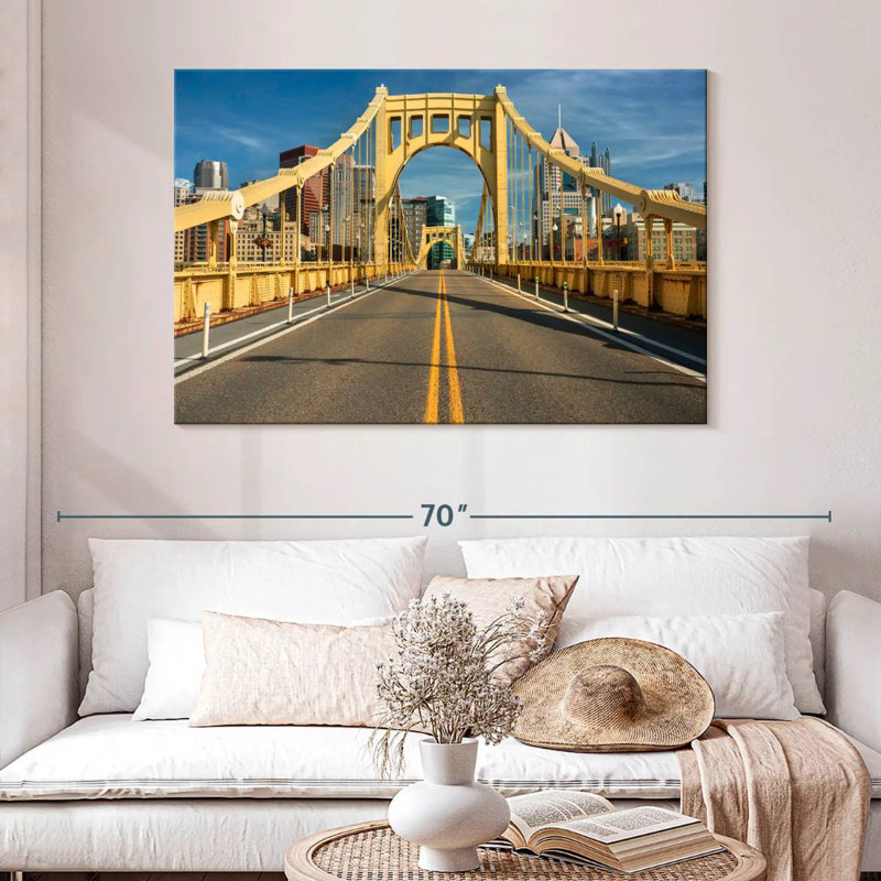 Mehar The Roberto Clemente Bridge, 32" H x 48" W