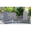All-Weather Poly Resin Folding Adirondack Chairs with Side Table