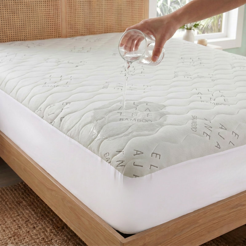 Ella Jayne Allergy-Free Bamboo Mattress Protector with Waterproof Lining Protection - Twin XL Size, Twin XL
