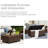 7 - Person Oversized Armrest Outdoor Sectional Furniture Rattan Sets with Storage Table-510942577