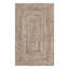Tapis naturel / bleu tressé à la main Alarik-684366487