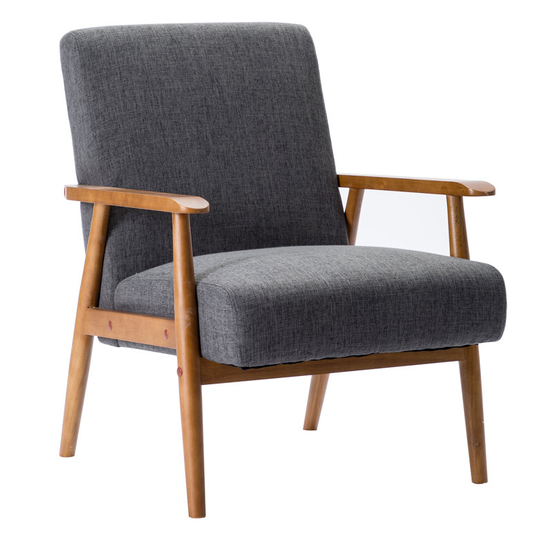 Upholstered Armchair, Grey