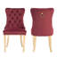 Chaises de salle à manger capitonnées en velours à oreilles-934717010-934717008
