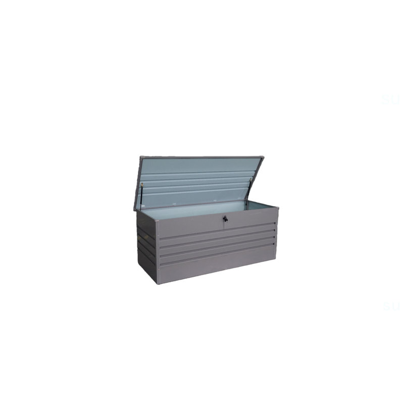 260 Gallon Metal Outdoor Deck Box Waterproof, Extra Large Patio Storage Box With Lockable Storage Containers For Patio Furniture Cushions, Pool Accessories, Garden Tools
