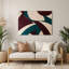 «Geometric Abstraction 60», art mural en métal rouge-1005199052