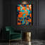 Art abstrait sur toile, formes abstraites brunes-1453897016