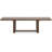 Cabal Dining Table, Extendable 84-108 Inch Top, Farmhouse Brown Wood