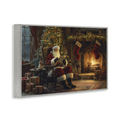 «Santa Claus» par Fire Grey, estampe numérique encadrée par Imagine It Images