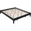 Très grand lit noir Eastern au design universel, finition élégante, support de matelas à lattes, fabrication en bois d'hévéa et en pin, lit d'installation de la tête de lit, esthétique moderne, fabriqué en pin,-130583753-130583755