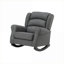 Chaise berçante en tissu