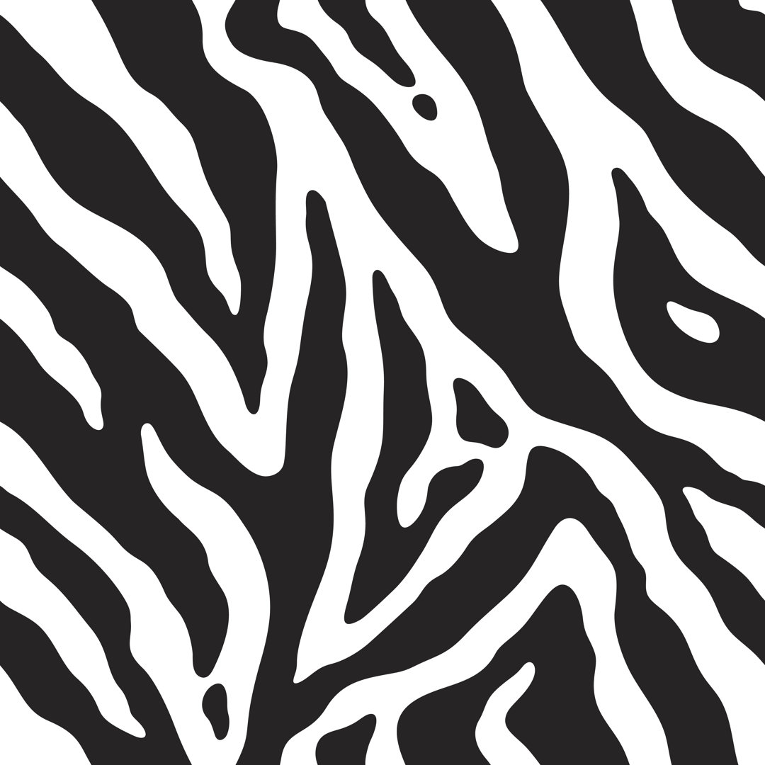 Zebra Nahtloses Muster von GoodGnom - Kunstdrucke auf Leinwand