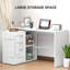 HOMCOM L Shaped Computer Desk Reversible-29896647
