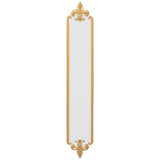 Fleur de Lis 4-Line Wall Address Plaque