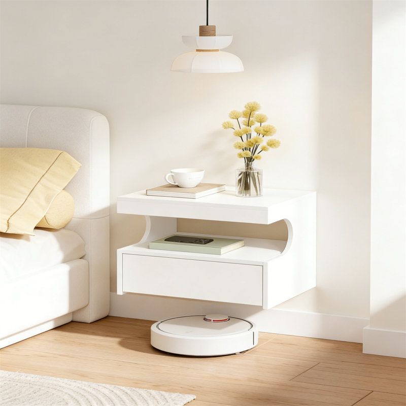 40cm W Manufactured Wood Bedside Table