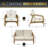 Labannah Teak 4 - Person Outdoor Seating Group with Cushions