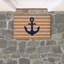 Anchors Away 24"x36" Doormat Choir Front and PVC Backing  Navy and Natural