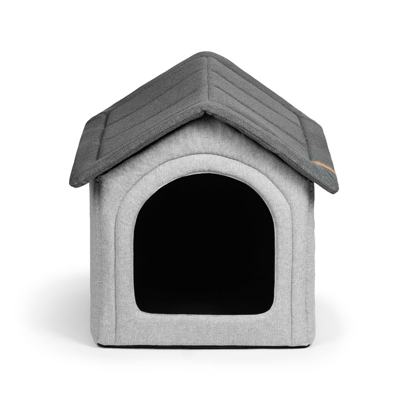 Dog House, Grey Melange, 60cm H x 55cm W x 60cm D