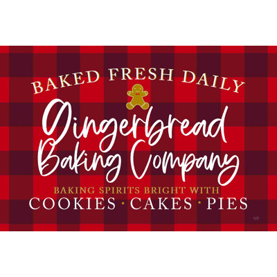 «Gingerbread Bake Company», impression sur toile tendue