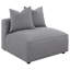 Fauteuil sans accoudoir avec coussin décoratif Amherst