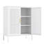 Armoire en métal blanc avec 2 portes et tablettes réglables, acier laminé à froid, cadre robuste, chaque tablette peut contenir 180 livres, pour armoire de rangement pour la salle de sport, couleur, serrure de haute qualité, design,