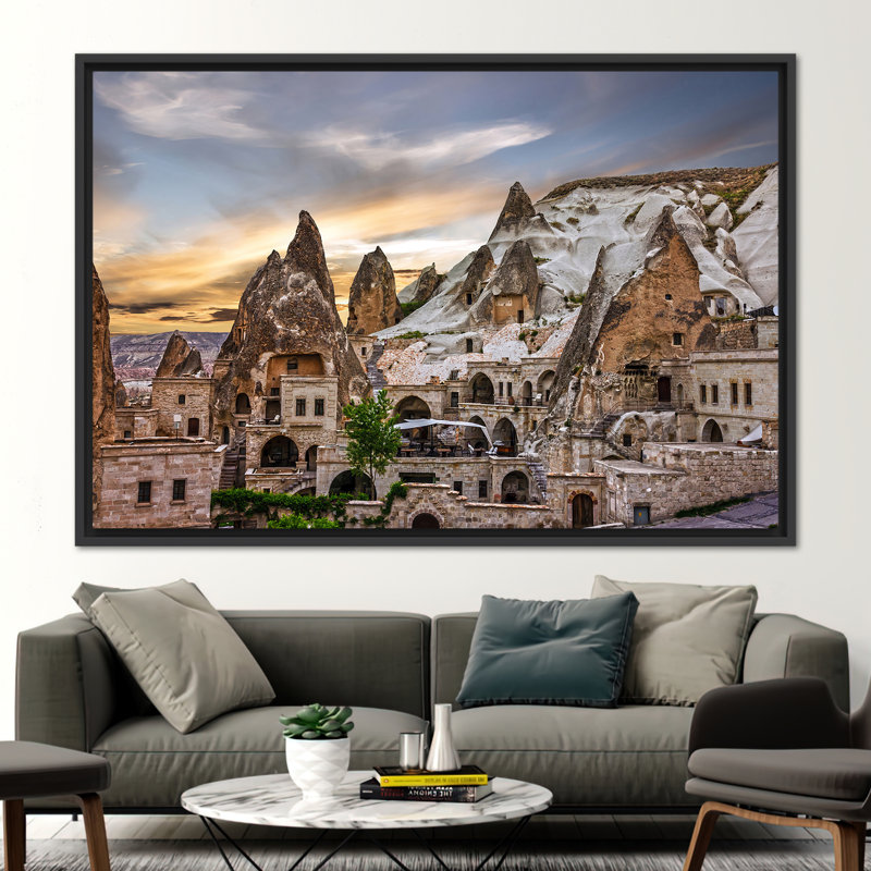 Print on Canvas, Framed Print without Mat, 20 cm H x 30 cm W, Black