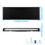 Applique murale moderne 16 pouces à DEL, éclairage intérieur / extérieur pour environnement humide, à intensité variable RVB et blanc réglable avec application et contrôle Alexa, 26 W, noir-1233704501