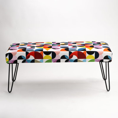 Raceland Velvet Upholstered Bench