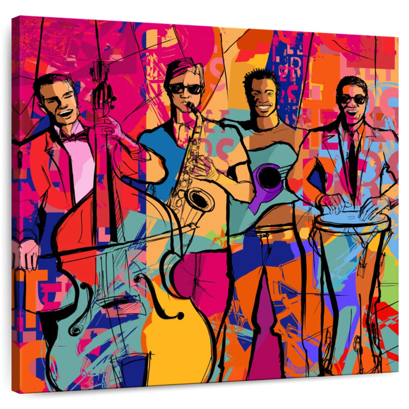 Abarca Jazz Quartet, 36" H x 36" W