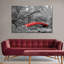 Pont de jardin japonais Pop sur impression sur toile-666384590